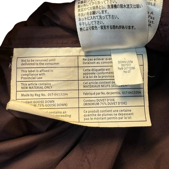 Eddie Bauer Goose Down Jacket Petite Medium Quilted Premium Maroon Barn Coat PM - Picture 6 of 10